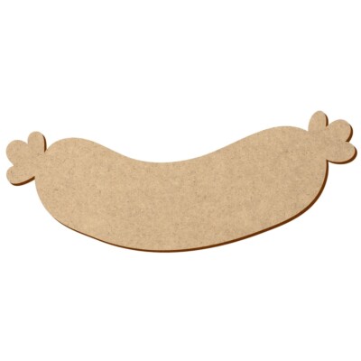 MDF Weißwurst V1 - Deko Basteln 5-50 cm