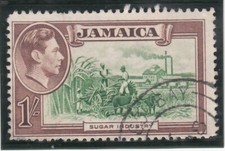 Jamaica 1938. Sugar Industry. King George VI and Scenes of Jamaica. Sc# 125 Used