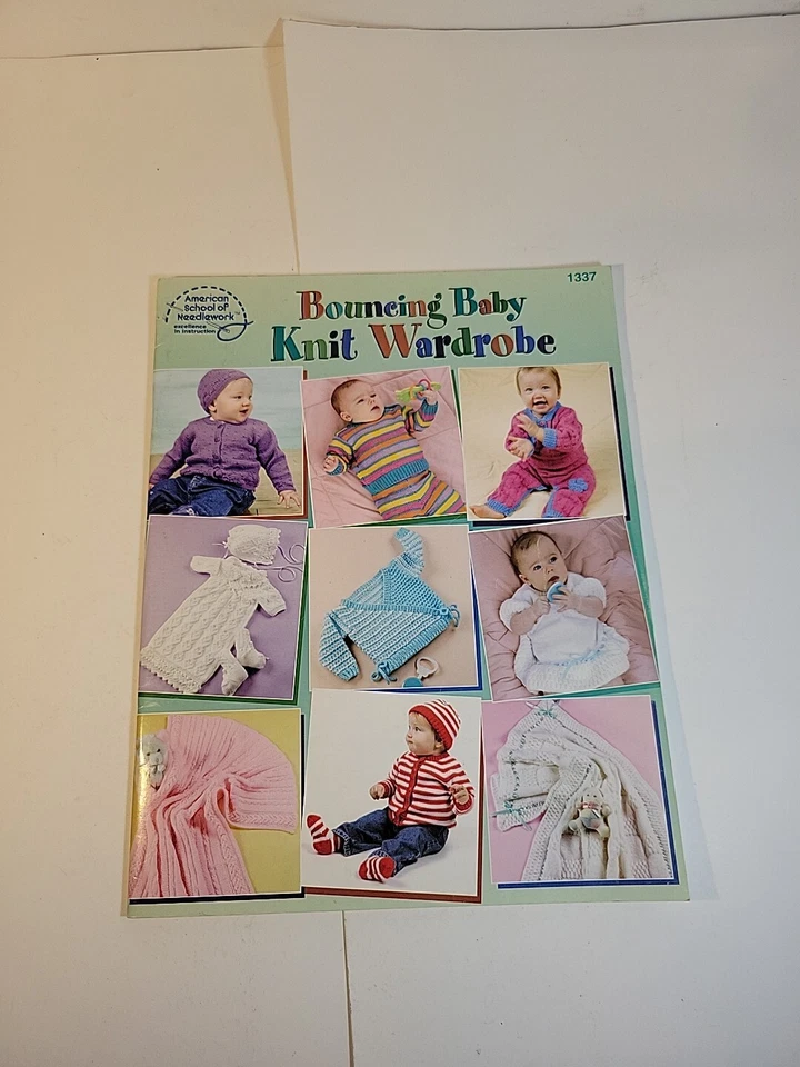 2003 American School of Needlework Bouncing Baby Knit Wardrobe Pattern Book - Image 2 of 4