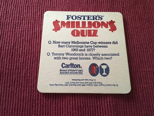 Collectable drink coasters-FOSTERS $MILLION$ - NEW PERFECT CONDITION. - Foto 4 di 4