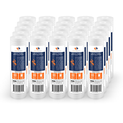 Grooved Sediment Water Filter 5 Micron 10'' x 2.5'' size 25 PACK  by Aquaboon