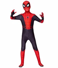 Spiderman Lightning Man Cosplay Costume Suit Superhero Bodysuit For Kids Adult