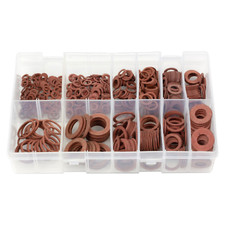 610Pcs Assorted Box of Fibre Washers Imperial 3/16 5/16 1/4 3/8 5/8 3/4 8 Sizes