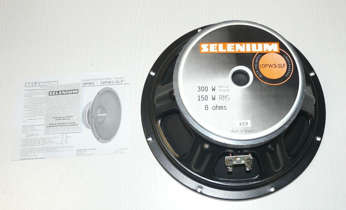Haut-parleur Selenium 10PW3-SLF 255 Mm – Woofer 150 W RMS Professionnel