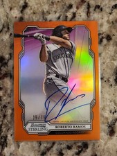 2019 Bowman Sterling Prospect Orange Refractor /75 Roberto Ramos #BSPA-RR Auto