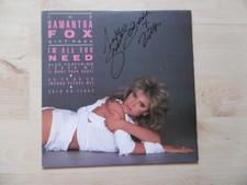 Samantha Fox Autogramm signed Maxi-Cover 12" "I´M All You Need" Vinyl