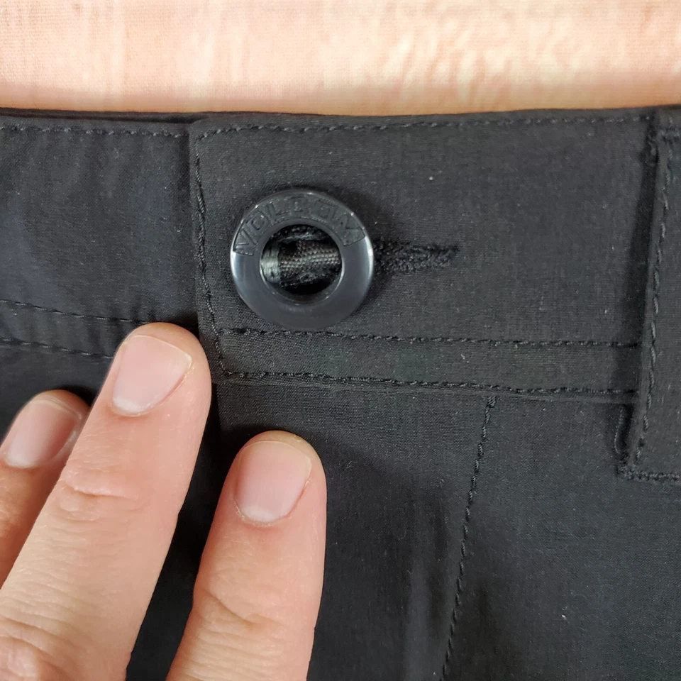 Pantalones Cortos Híbridos Volcom Frickin Cross Shred Estáticos para Niños 23 Bolsillos Cortados Negros Foto 4 de 4