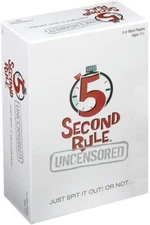 5 Second Rule Uncensored - Fun Card Game For Game Night With Friends - For Ages