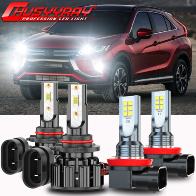 For Mitsubishi Eclipse Cross 2018-2020 Combo LED Headlight + Fog Light Bulbs 4PC