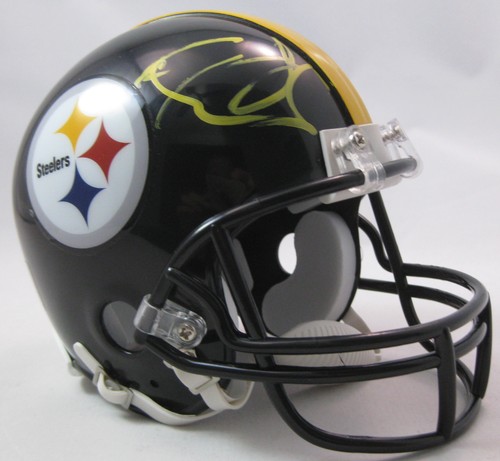 HINES WARD,PITTSBURGH STEELERS,SIGNED,AUTOGRAPHED,MINI FOOTBALL HELMET,COA,PROOF - Picture 2 of 3