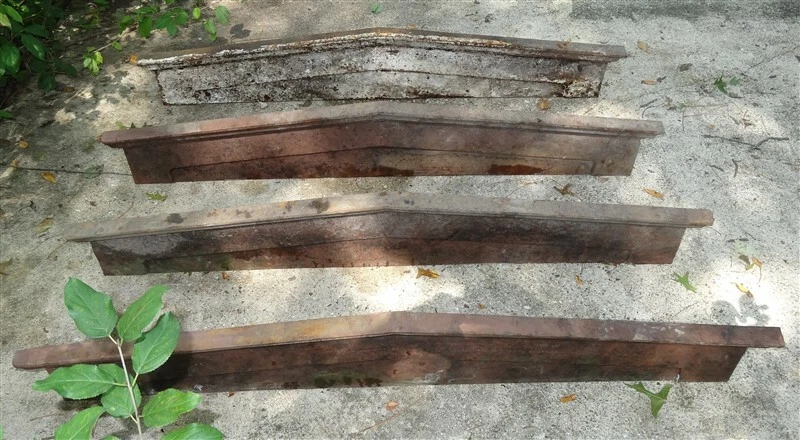 4 antiguos mausoleo de casa de piedra dintel puerta ventana dórica arquitectónica hierro fundido  Foto 2 de 4