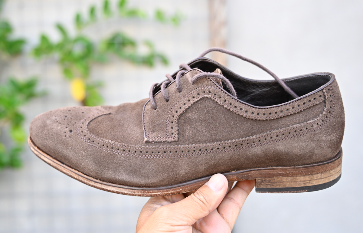 John Varvatos Brushed Suede WingTip | Size 9 John Varvatos Wingtip Shoes | Grailed main image 2