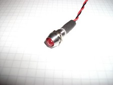 FAKE CAR  ALARM  FLASHING RED LED 12V + 2m lead