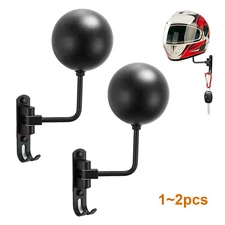 Motorcycle Helmet Rack Holder 1/2pcs Hook Jacket Bag Display Rack Wall Mount