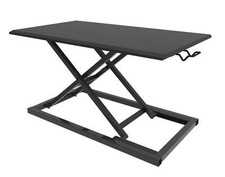 Luxor CVTR32-BK Pneumatic Standing Desk Converter - Black