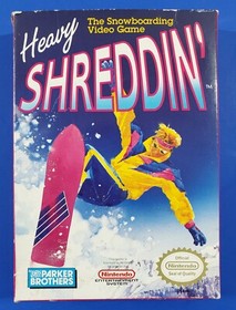 Heavy Shreddin' Nintendo Entertainment System 1990 NES in Box Snowboarding Game