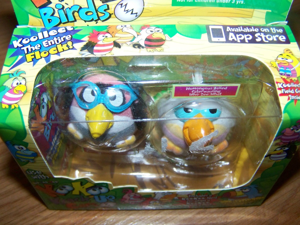 Koo Koo Zoo KooKoo Flocked Birds 2 Pack Who-Zee-What & Bad