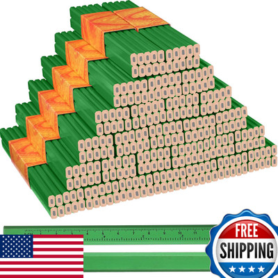 Lincia 300 Pcs Carpenter Pencils 7 Inch Octagonal Flat Carpenter Marking Pencils