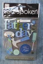 Me & My Big Ideas Soft Spoken Stickers FATHER'S DAY Dimensional SD37