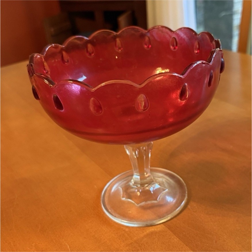 Vintage Indiana Glass ruby red 