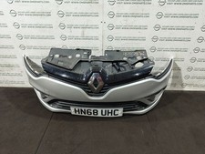 RENAULT CLIO MK4 PH1 X98 COMPLETE FRONT BUMPER SILVER TED69