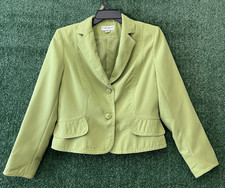 John Meyer of Norwich Women  s Blazer Size 10 Light Green Two Button Short