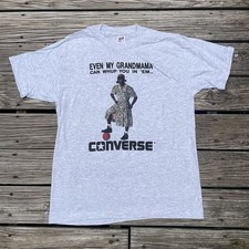 Vintage 1990s Larry Johnson Grandmama Converse Shirt Size XL Made In USA