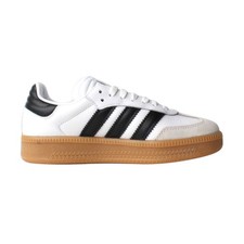 ADIDAS BIG KIDS SAMBA XLG J CLOUD-WHITE/BLACK/GUM JH6516-SIZE 6.5