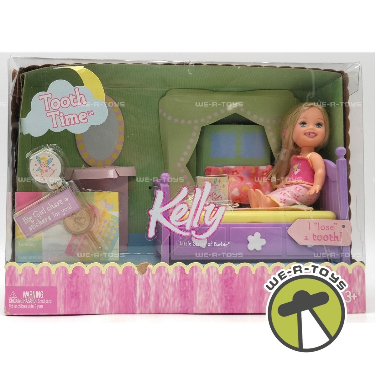 Tooth Time Kelly Little Sister of Barbie Doll & Playset 2004