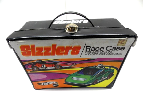 VINTAGE 1970 MATTEL HOT WHEELS SIZZLERS RACE CARRYING CASE #5499
