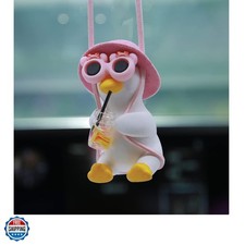 Cool Swinging Duck Car Hanging Ornament, Pendant Interior Rearview Mirror Dec...