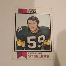 Topps 1973 Jack Ham Rookie Base Set #115 Pittsburgh Steelers Football Card. rookie card picture
