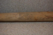 ORIGINAL VINTAGE OFFICIAL TY COBB 1909 BALL BAT MADE IN USA GENUINE SOLID WOOD