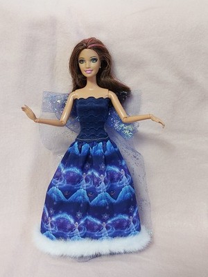 Barbie Kleid Disney Frozen Eiskönigin Elsa Winter Prinzessin Puppen Kleidung K87