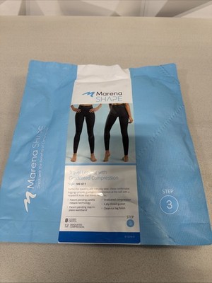 Marena Shape Travel Legging Wt Graduated Compression Style ME611 Size XXS
