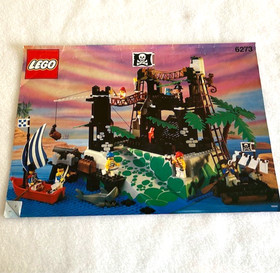 Lego Pirates 6273 Rock Island Refuge - Manual 98% Complete NO BOX Play Wear 1991