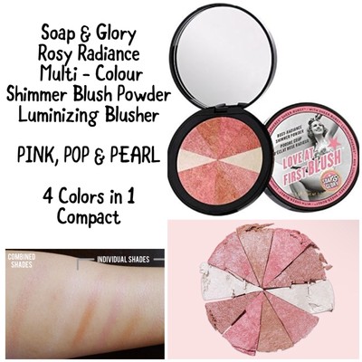 Soap & Glory Love At First Blush Rosy Radiance Shimmer Powder PINK POP & PEARL