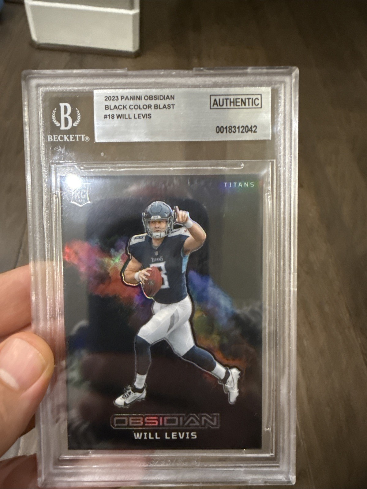 2023 Panini Obsidian - Black Color Blast Will Levis #18 (RC)