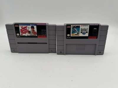 SNES Sports Game Lot Tecmo Super Bowl NCAA Madden MLBPA Bases Loaded