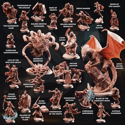 Bastion of the Wandering Mage | 32mm Campaign Set | Resin Miniatures