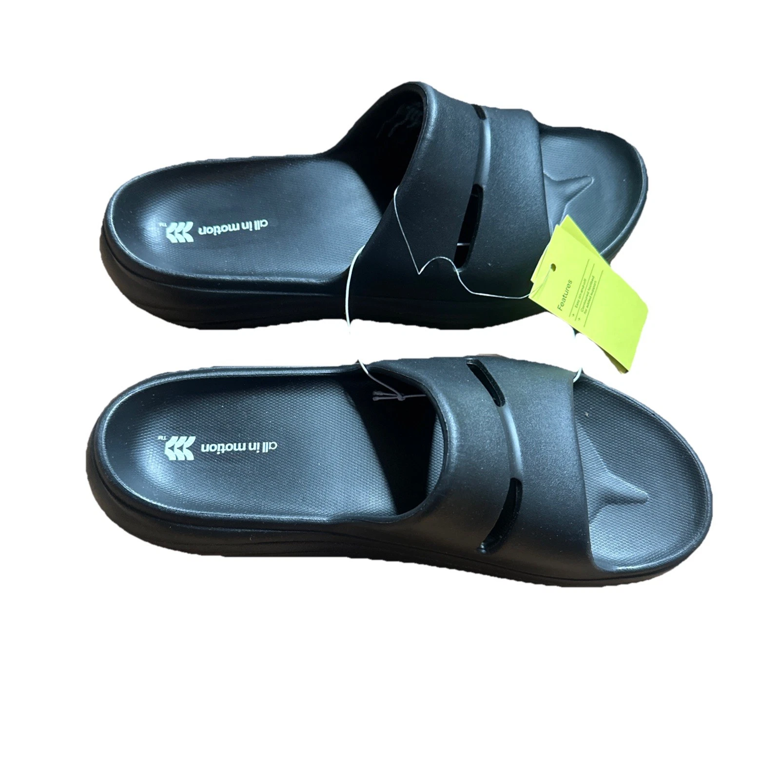 Men's Archie Recovery Slide - All In Motion™ Black 10: Slip-On Sandals, NWT