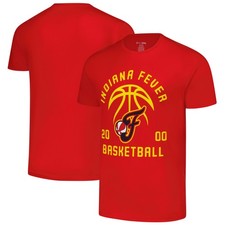 Unisex Stitches Red Indiana Fever Basketball T-Shirt