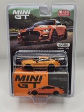 Mini GT Ford Mustang Shelby GT500 Twister Orange Diecast 1:64 Scale Model