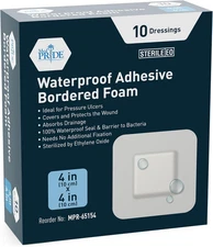 Sterile Waterproof Silicone Foam Dressing with Adhesive Border, Absorbent Bandag