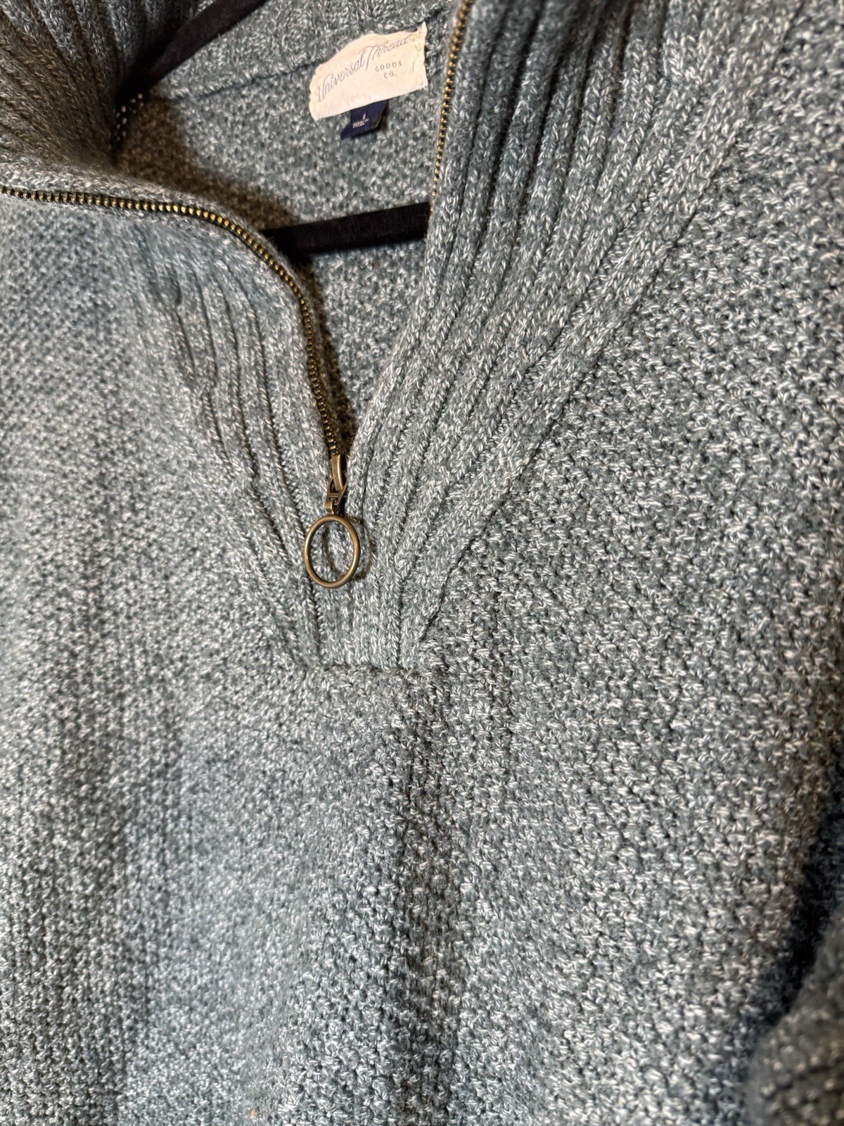 Universal Thread Green Chunky-Knit Pullover Sweat… - image 2