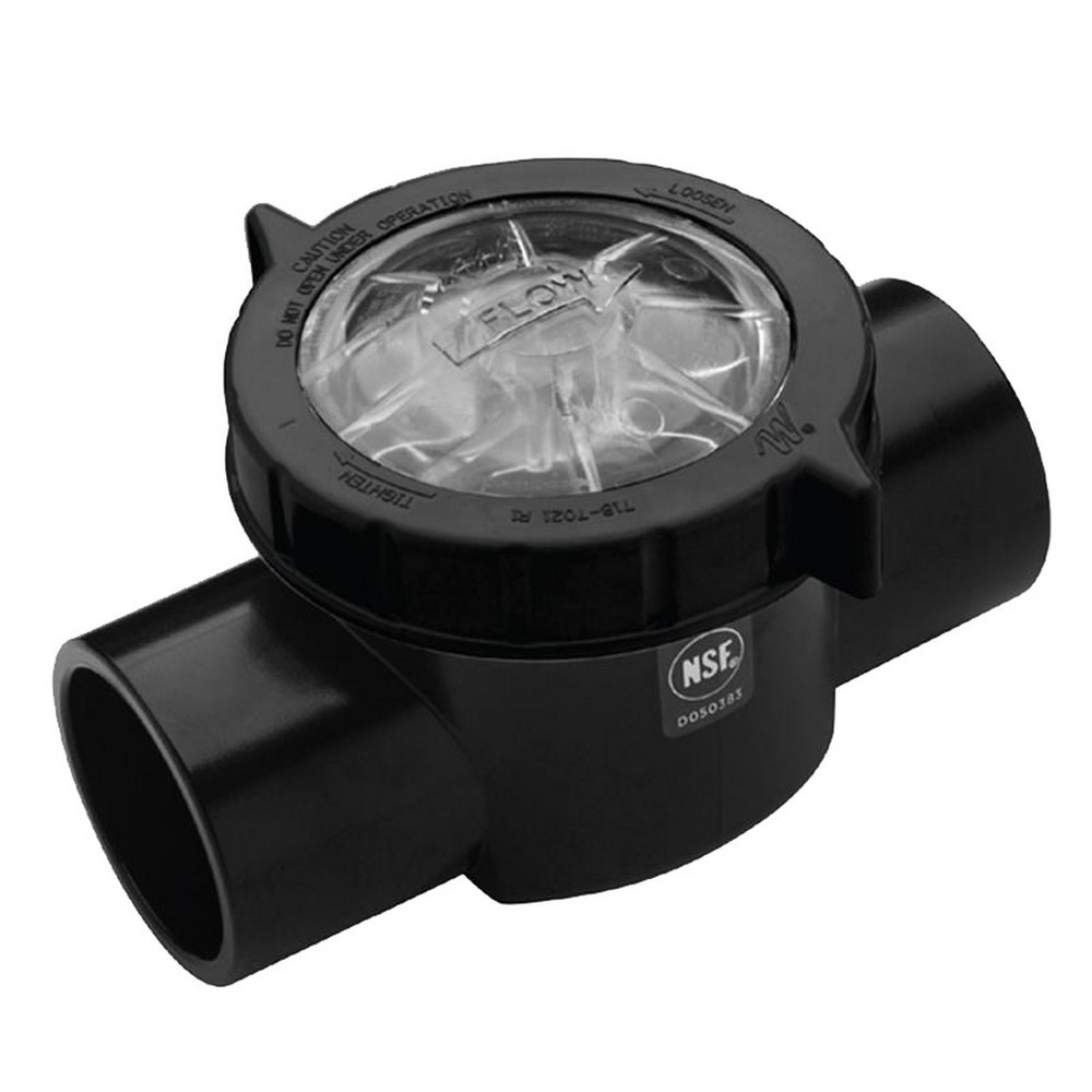 Waterway 600-7030 1.5"" SKT x 2"" Spigot CPVC Check Valve Straight Body