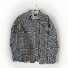 Scandia Woods Black/White Long Sleeve Flannel Shirt (Fits Men's XL Tall/XXL/2XL)