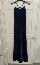 Prom Dress Royal / Navy Blue. Inc Shawl. Approx size 6. Please read description
