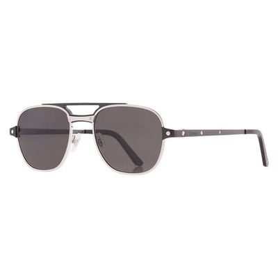 Cartier Grey Pilot Men's Sunglasses CT0477S 001 56 CT0477S 001 56