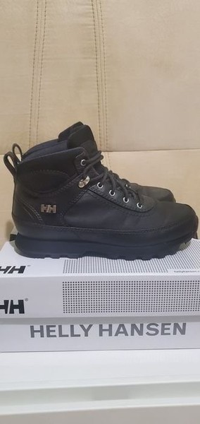 Women Helly Hansen Boots Black Leather 37.5 #6CGM